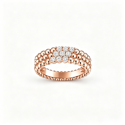 [⭐Seralia] THREE-ROW DIAMOND RING