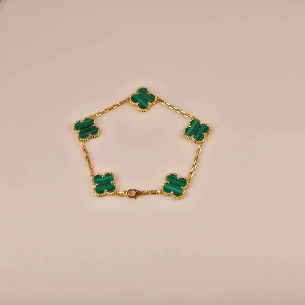 [⭐Seralia] CLOVER 5 MOTIF MALACHITE BRACELET COLLECTION