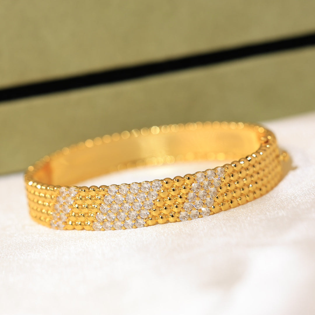 [⭐Seralia]  FIVE-ROW DIAMOND BRACELET
