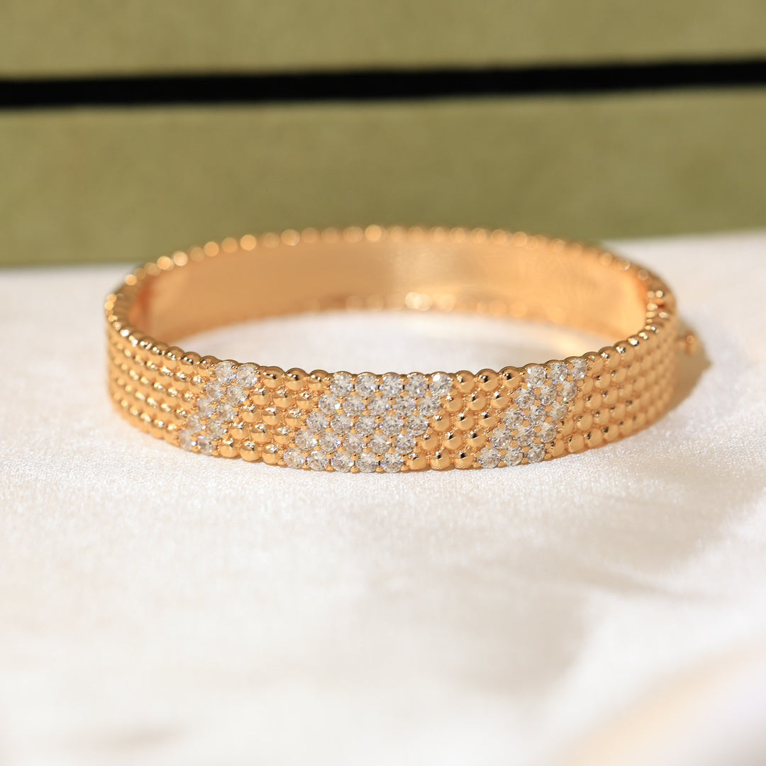 [⭐Seralia]  FIVE-ROW DIAMOND BRACELET