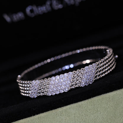[⭐Seralia]  FIVE-ROW DIAMOND BRACELET