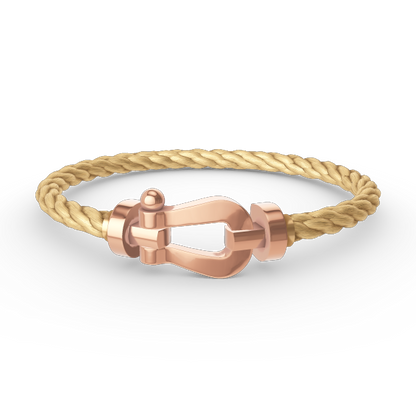 [⭐Seralia]FORCE LARGE HORSESHOE NO DIAMOND BRACELET ROSE GOLD