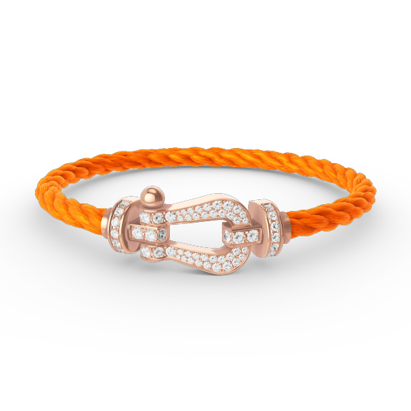 [⭐Seralia]FORCE LARGE HORSESHOE FULL DIAMOND BRACELET ROSE GOLD