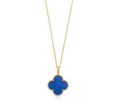 [⭐Seralia]CLOVER 25MM NECKLACE TURQUOISE ROSE GOLD