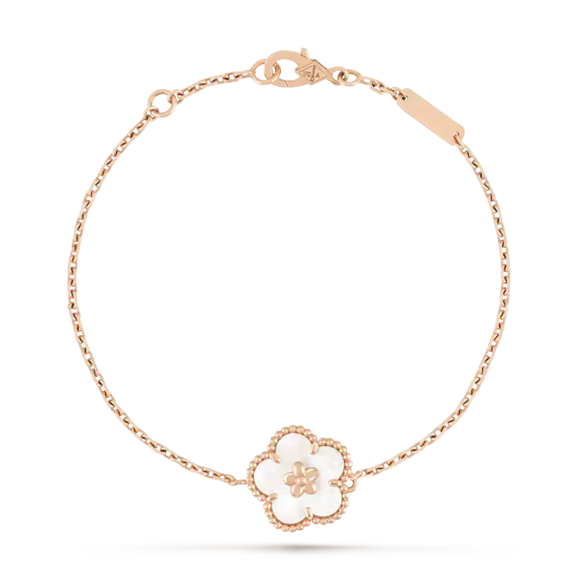 [⭐Seralia]LUCKY WHITE MOP PLUM BLOSSOM  BRACELET