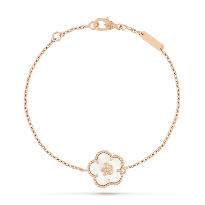 [⭐Seralia]LUCKY WHITE MOP PLUM BLOSSOM  BRACELET