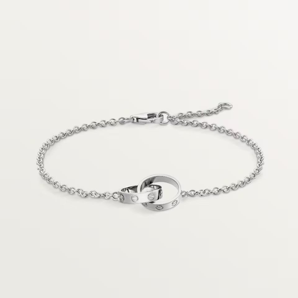 [⭐Seralia]LOVE BRACELET DOUBLE RING