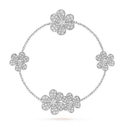 [⭐Seralia]FRIVOLE SILVER 5 FLOWERS BRACELET