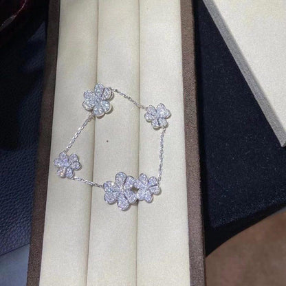 [⭐Seralia]FRIVOLE SILVER 5 FLOWERS BRACELET