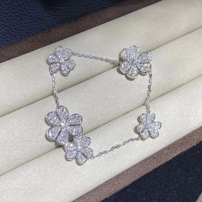 [⭐Seralia]FRIVOLE SILVER 5 FLOWERS BRACELET