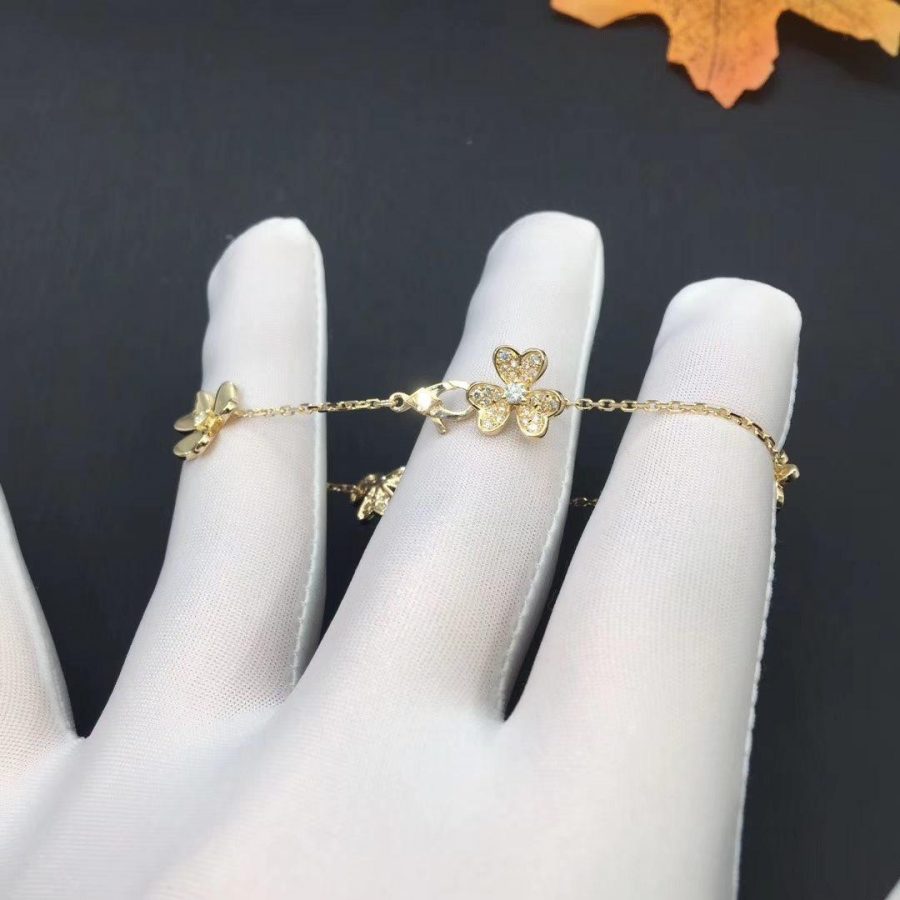 [⭐Seralia]FRIVOLE GOLD 5 FLOWERS BRACELET