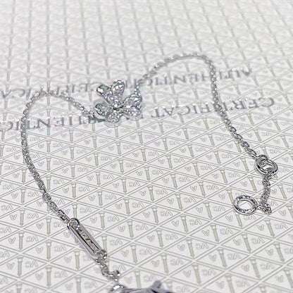 [⭐Seralia]FRIVOLE SILVER FLOWER DIAMOND BRACELET