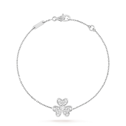 [⭐Seralia]FRIVOLE SILVER FLOWER DIAMOND BRACELET