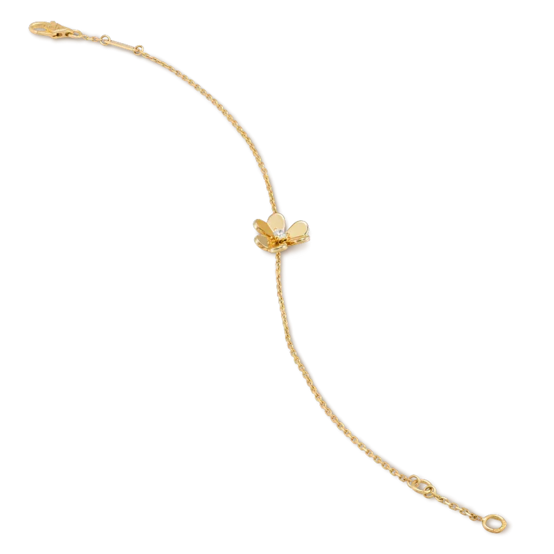 [⭐Seralia]FRIVOLE GOLD FLOWER PINK MALACHITE BRACELET