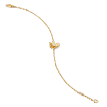 [⭐Seralia]FRIVOLE GOLD FLOWER PINK MALACHITE BRACELET