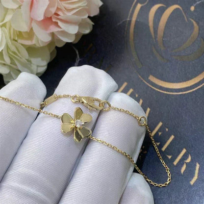 [⭐Seralia]FRIVOLE GOLD FLOWER PINK MALACHITE BRACELET