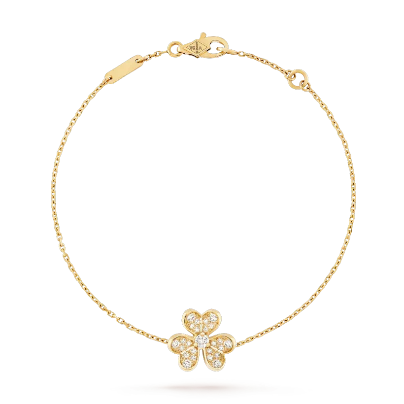[⭐Seralia]FRIVOLE GOLD FLOWER DIAMOND BRACELET