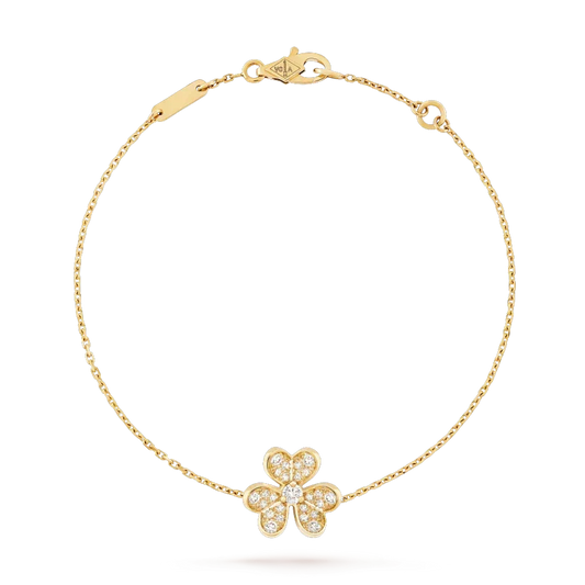 [⭐Seralia]FRIVOLE GOLD FLOWER DIAMOND BRACELET