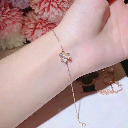 [⭐Seralia]FRIVOLE GOLD FLOWER DIAMOND BRACELET
