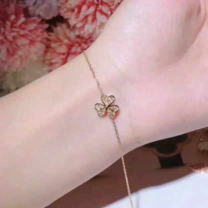 [⭐Seralia]FRIVOLE GOLD FLOWER DIAMOND BRACELET