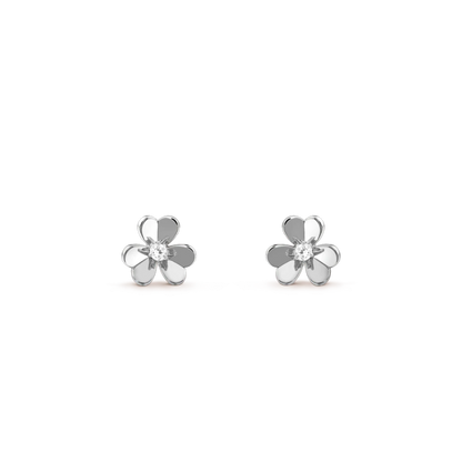 [⭐Seralia]FRIVOLE MINI SILVER FLOWER EARRINGS