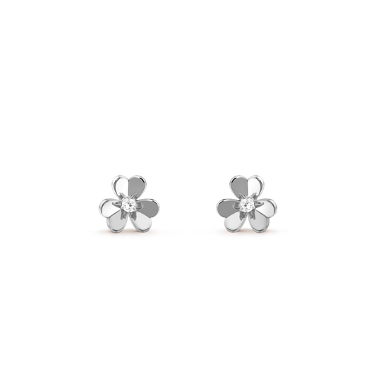 [⭐Seralia]FRIVOLE MINI SILVER FLOWER EARRINGS