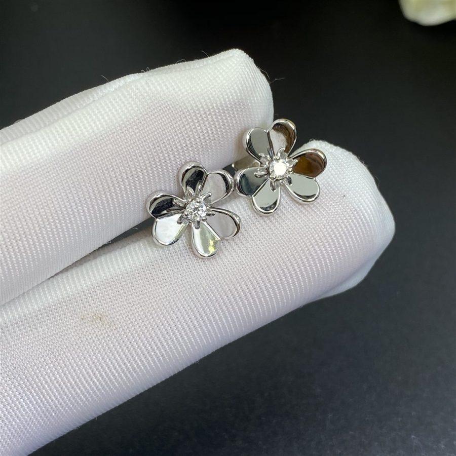 [⭐Seralia]FRIVOLE MINI SILVER FLOWER EARRINGS
