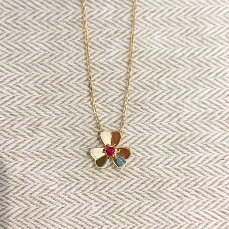 [⭐Seralia]FRIVOLE GOLD FLOWER NECKLACE