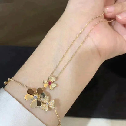 [⭐Seralia]FRIVOLE GOLD FLOWER NECKLACE