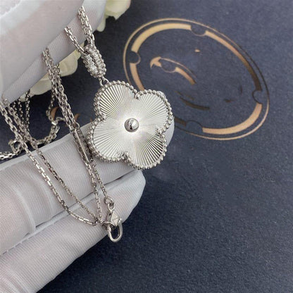 [⭐Seralia]CLOVER 25MM SILVER BIG CLOVER NECKLACE