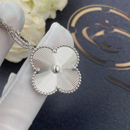[⭐Seralia]CLOVER 25MM SILVER BIG CLOVER NECKLACE
