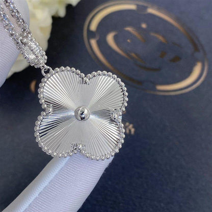 [⭐Seralia]CLOVER 25MM SILVER BIG CLOVER NECKLACE