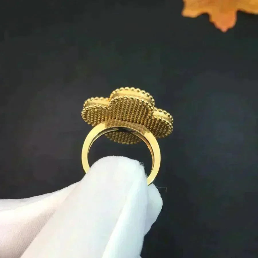 [⭐Seralia]CLOVER MALACHITE RING