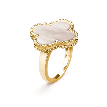 [⭐Seralia]CLOVER WHITE MOP RING