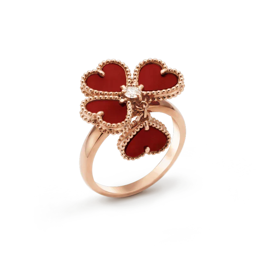 [⭐Seralia]SWEET CLOVER CARNELIAN RING