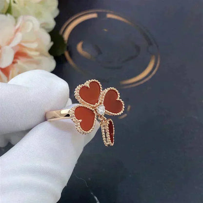[⭐Seralia]SWEET CLOVER CARNELIAN RING