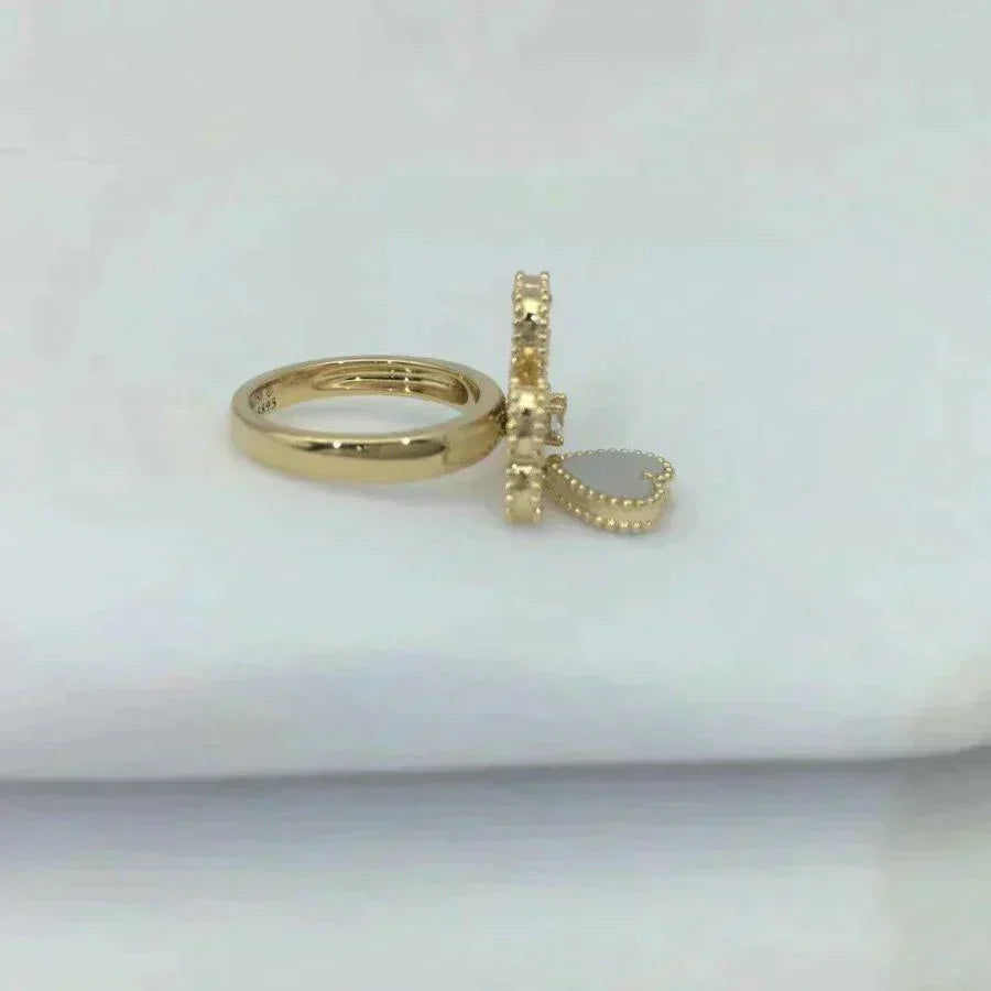 [⭐Seralia]SWEET CLOVER WHITE MOP RING