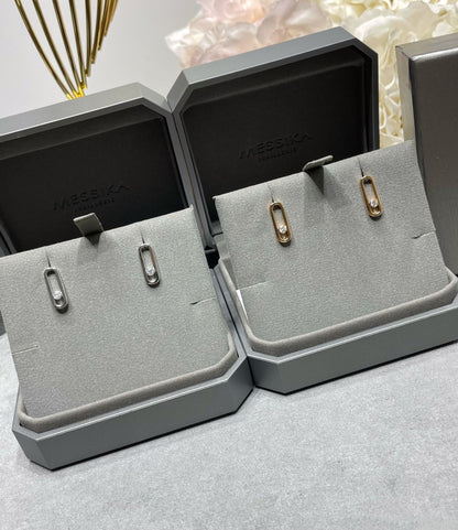 [⭐Seralia]MOVE UNO SMALL 1 DIAMOND EARRINGS