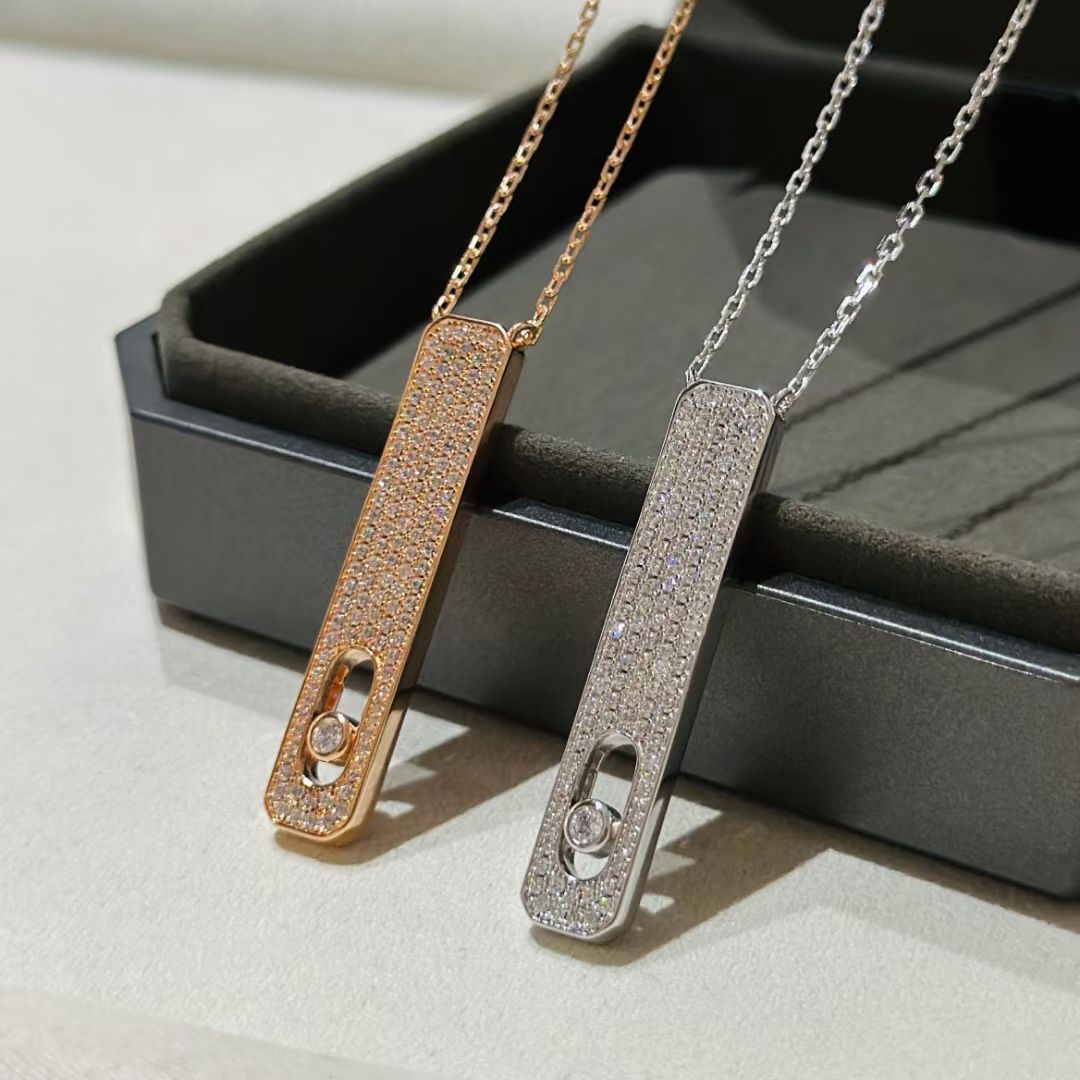 [⭐Seralia]MY FIRST DIAMOND PAVED NECKLACE
