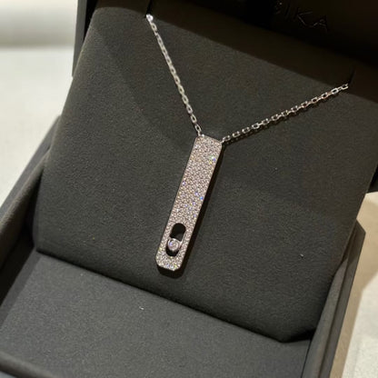 [⭐Seralia]MY FIRST DIAMOND PAVED NECKLACE