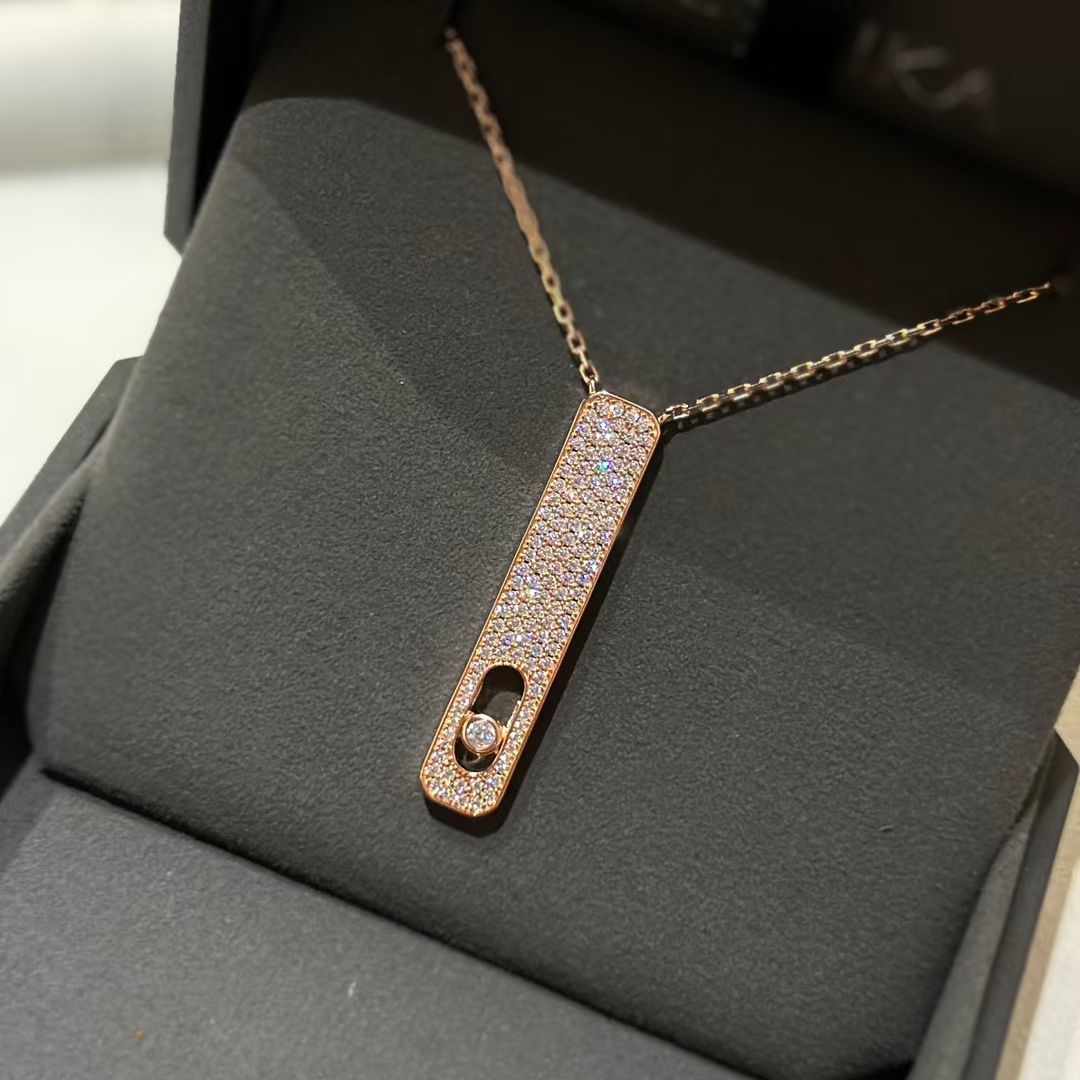 [⭐Seralia]MY FIRST DIAMOND PAVED NECKLACE