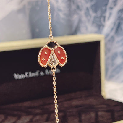 [⭐Seralia]LUCKY SPRING 1 MOTIF PINK GOLD BRACELET