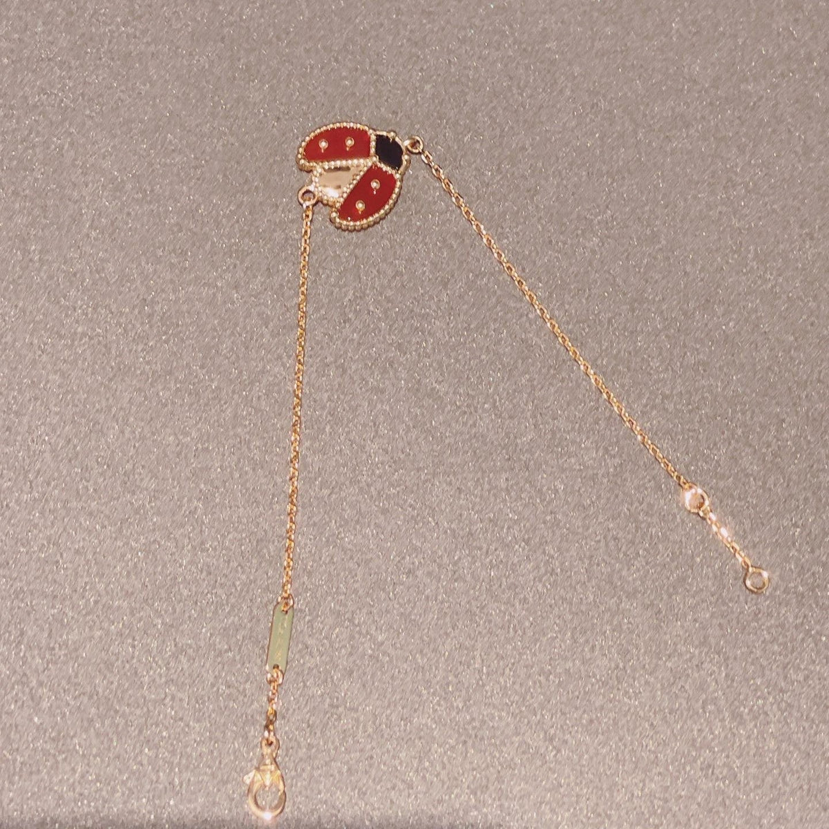 [⭐Seralia]LUCKY SPRING 1 MOTIF PINK GOLD BRACELET