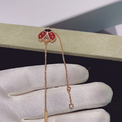 [⭐Seralia]LUCKY SPRING 1 MOTIF PINK GOLD BRACELET