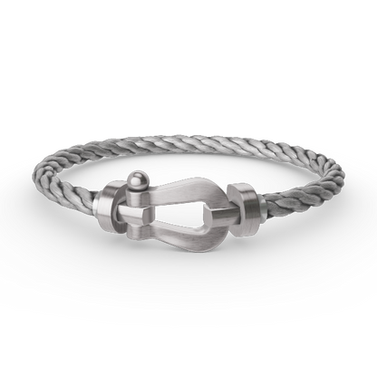 [⭐Seralia]FORCE LARGE HORSESHOE NO DIAMOND BRACELET SILVER