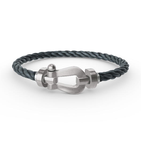 [⭐Seralia]FORCE LARGE HORSESHOE NO DIAMOND BRACELET SILVER