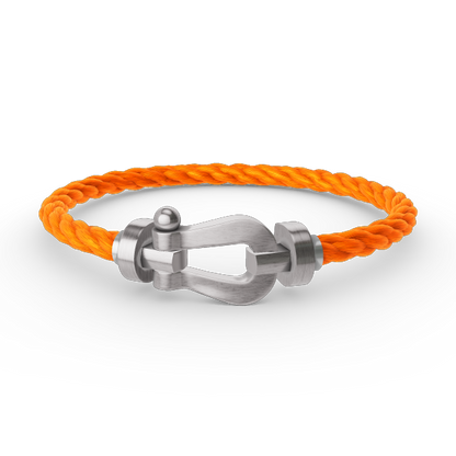 [⭐Seralia]FORCE LARGE HORSESHOE NO DIAMOND BRACELET SILVER