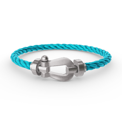 [⭐Seralia]FORCE LARGE HORSESHOE NO DIAMOND BRACELET SILVER