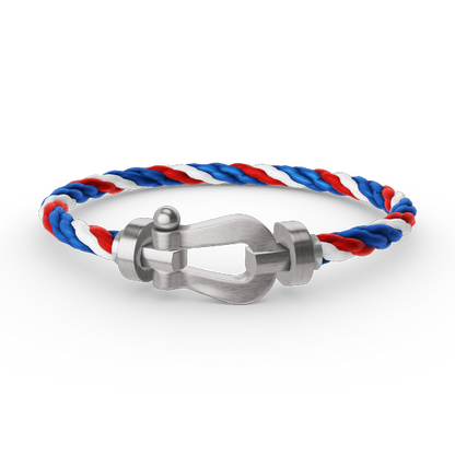 [⭐Seralia]FORCE LARGE HORSESHOE NO DIAMOND BRACELET SILVER