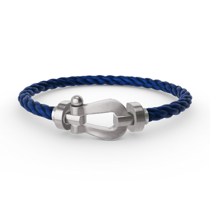 [⭐Seralia]FORCE LARGE HORSESHOE NO DIAMOND BRACELET SILVER